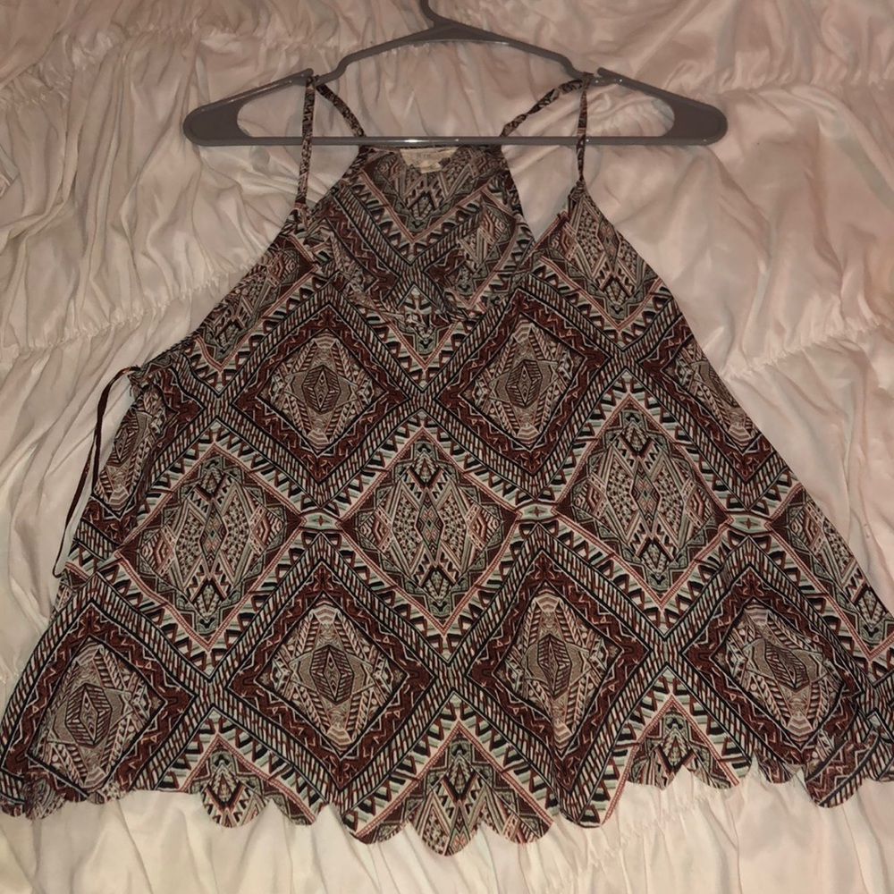 flowy patterned tank